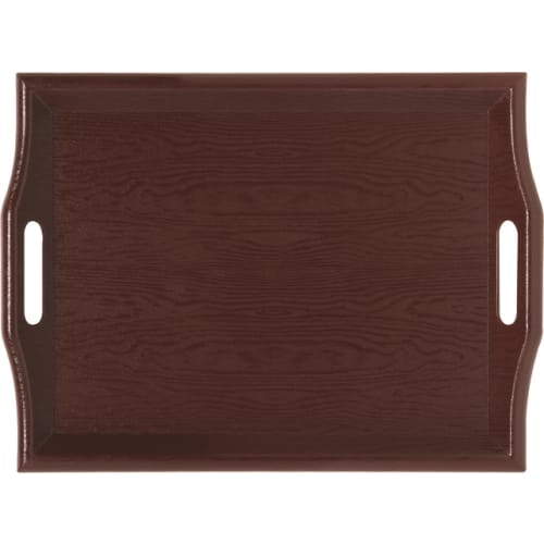 Rectangular Wood Room Service Tray, Mahogany